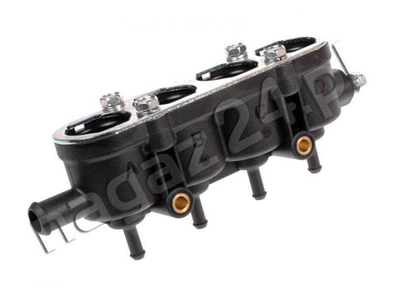 LANDI RENZO - Korpus, obudowa listwy wtryskiwaczy gazowych MED RGI plastikowa 4 cylindry pod czujnik