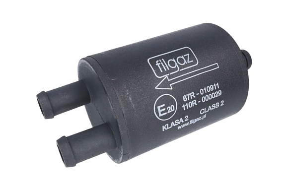 FILGAZ - Filtr fazy lotnej FILGAZ - FLPG25 12/12x2 mm (bibuła, jednorazowy)