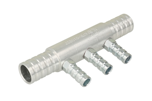 KME - Listwa rozdzielająca, rozdzielacz wtryskiwaczy 3 cylindry 6/12x2 metalowy