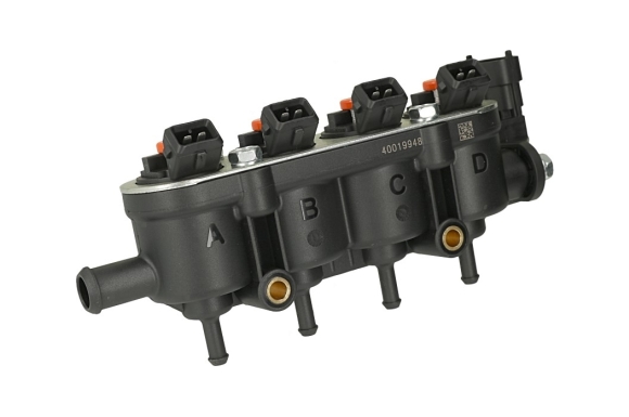 LANDI RENZO - Listwa wtryskiwaczy gazowych RGI4 4 cylindry 25-22 z czujnikiem (Dacia, Renault OEM)