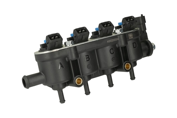 LANDI RENZO - Listwa wtryskiwaczy gazowych RGI4 4 cylindry 25-65 12F z czujnikiem (Dacia, Renault OEM)