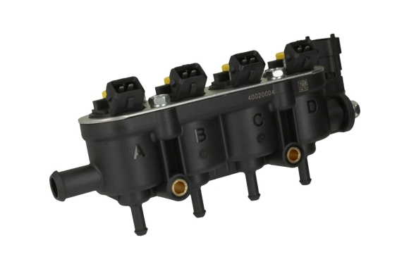 LANDI RENZO - Listwa wtryskiwaczy gazowych RGI4 4cyl.25-20 z czujnikiem (Dacia, Renault OEM)