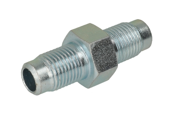 GOMET - Nypel M10x1/M10x1 FI 6/6 krótki 36mm srebrny GOMET - Nypel M10x1/M10x1 FI 6/6 krótki 36mm srebrny