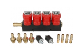 LISTWA WTRYSK.VALTEK 4CYL 3-Ohm +dysze 5,5mm